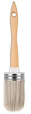 Professional Chalk and Milk Painting & Wax Brush for Furniture, DIY Painting Soft Round Brush, Stencils Brush, Large Oval Brush, Easy Cleaning1