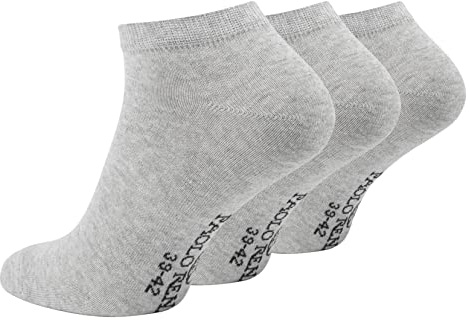 Paolo Renzo Unisex Sneaker Socken Baumwolle 3/6/12/18 oder 36 Paar - Herren & Damen Sneakersocken - OEKO-TEX Standard 100 - Größe 35-46