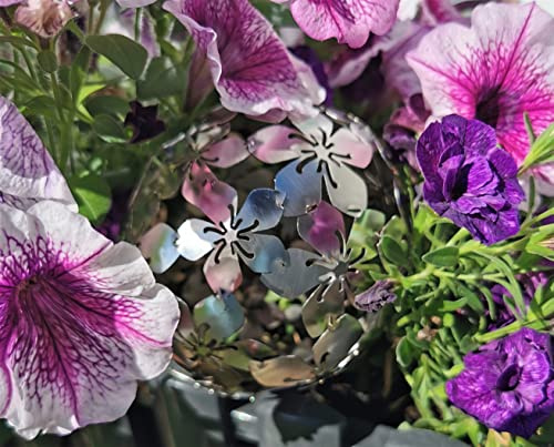 Jürgen Bocker Gartenambiente Dekorationskugel Flower Edelstahl matt gebürstet Dekokugel (10 cm)