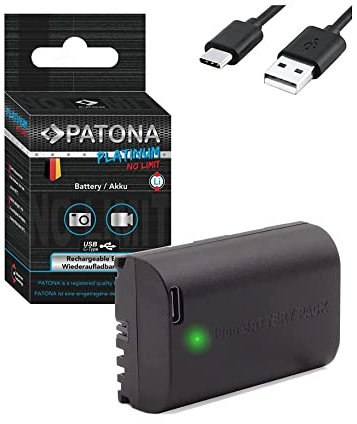PATONA Platinum Akku USB-C Ersatz für Canon LP-E6 LPE6 LP E6, 2250mAh kompatibel mit Canon EOS 5D Mark II III IV 5DS R R5 6D 7D 60D 60Da 70D 80D 90D XC10 XC15 5 6 7 60 70 80 90 D XC 10 15 WFT-E5 E7