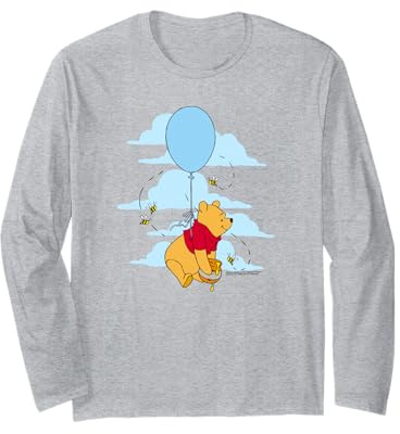 Disney Winnie The Pooh Floating Balloon Honey Pot Poster Long Sleeve T-Shirt