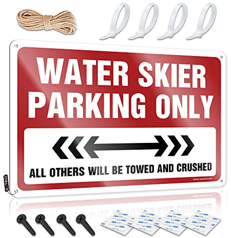 Home Blechschild Water Skier Parking Only Blechschild Home Blechschild Cool Things Under 20 Dollar (Größe: 20 x 30 cm)