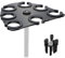 Numhag Multi Mic Holder - Organize Up to 7 Wired & Wireless Mics, Aluminum, Black