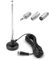 DAB FM Radio Antenna Indoor Digital Telescopic Aerial with 3m Extension Cable Magnetic Base for Home Theater AV Audio Video Receiver 75 Ohm DAB + FM Radio Home Stereo Receiver