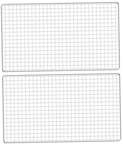 Kisangel 2st Grillgitter Aus Edelstahl Kuchen Rack Backen Blatt Rack Backen Kühlung Rack Cookie Rack Cookie Trocknen Rack Draht Kühlung Rack Kühlung Grid Rostfreier Stahl Kabel Backgeschirr