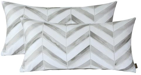 MILDLY Satin Kissenbezüge 40x80 Baumwolle, 100% Long-Staple Baumwolle Satin kühlende Kissenbezüge öKotex Zertifiziert mit Reißverschluss,Popper