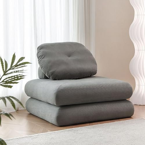 HOUSN Schlafsessel mit Bettfunktion, Gästesofa Mit Schlaffunktion klappbares Schlafsofa mit Verstellbarer Rückenlehne Klappbett, Sofabett mit Metallrahmen bis 150 kg belastbar,4,90 * 90 * 42CM