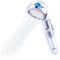 Aquadon EcoTornado Blau - Wassersparender & druckerhöhender Duschkopf - 360° rotierende Handbrause - Duschbrause mit Antikalk-Funktion - schützt Haut & Haare - Sparduschkopf