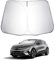 LUWU Parasol Coche Compatible con Renault Megane E-Tech 2022 2023 2024 2025 Plegable Protección Solar para Parabrisas con Protección Solar y Aislamiento Térmico Protección UV E-Tech Accesorios