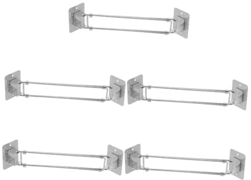 NIYANGLE 5 Pièces Tige De Rangement Pour Salle De Bain De Camping-car Organisation Et Stockage De Camping-car Stockage Et Organisation Du Camping-car Acier Inoxydable