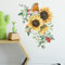 astylishome Wandtattoo Kinderzimmer Junge Sonnenblume Pflanze Tapete Kinderzimmer Mädchen Wandsticker Blumen Wandaufkleber Babyzimmer Wandtattoos Wanddekoration 1411