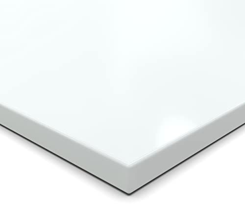 AUPROTEC Dekorplatte 28 mm weiß 40x30 cm – rundum ABS-Kante, pflegeleicht & robust für Regale, Möbel, Innenausbau