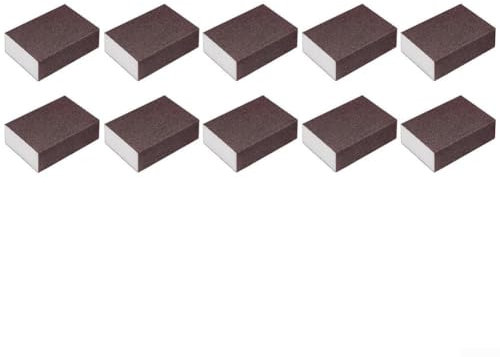 Easy to Use Rust Cleaning Sponges, 10PCS Emery Sponge Wipe for Kitchen For Pots and Cutlery
