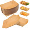 MEGYAD 100 platos de papel kraft para aperitivos: cuencos para salchichas de curry, cuencos para patatas fritas, cuencos para aperitivos para sushi, patatas fritas, bodas, cumpleaños, barbacoas (18 x