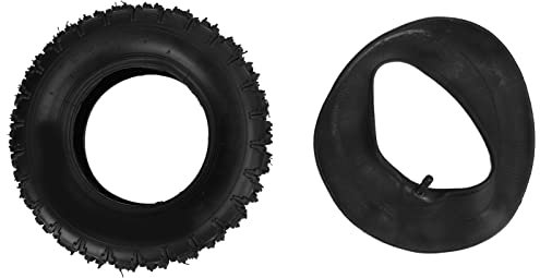 XIASABA 13x5.00-6 6 Pneus et Roues pour Tondeuse à Gazon et Chasse-Neige, Pneus Extérieurs avec Tige Droite Épaississement, Universel