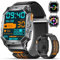 FEELNEVER Military Smart Watch for Men with 1000mAh Battery,2.13'' Amoled Large Smartwatch with Answer Make Call,Heart Rate/Blood Pressure Sleep Monitor,5ATM Waterproof Sport Fitness Watch,Nylon Strap