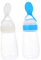 BIUDECO Biberon En Silicone Pour Bébé 125ML Avec Cuillère Ensemble De Nourrissage Facile Avec Tétine Accessoires Pour Repas En Toute écurité Et