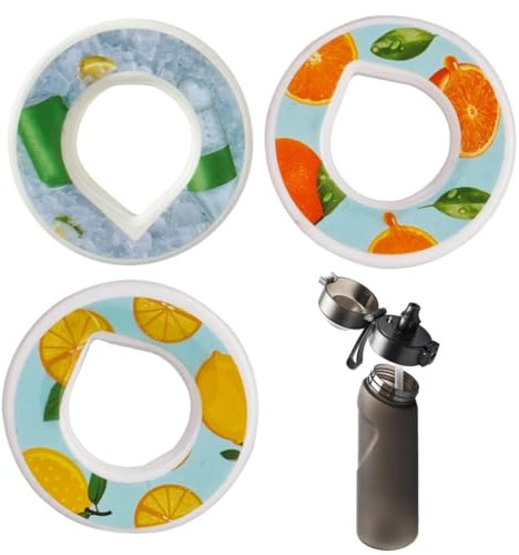 3 cialde aromatizzate, Pod Aromatizzati 0 zucchero,Cialde Aromatizzanti per Borraccia,Baccelli di sapore fruttato profumato per l'acqua potabile, adatto per sport all'aria aperta (Senza bottiglie)