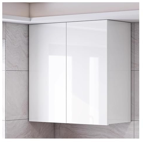 YJEUZCD Unmontiert Wand Küche Kabinett, Aluminiumlegierung Geschirr Würzen Veranstalter, Wohnzimmer Badezimmer Wäscherei Lagerung Regal Regale, Keine Rückwand(60x35x60 cm)