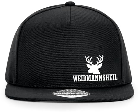 Huuraa Cappy Mütze Weidmannsheil Hirsch Jägergruß Geschenk | Baseballkappe Basecap Kappe Geschenkidee Unisex Baseball Cap