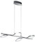WOFI 7110.04.01.6000 A, Pendelleuchte, Metall, 18 watts, Integriert, Chrom, 84.5 x 11.5 x 150 cm