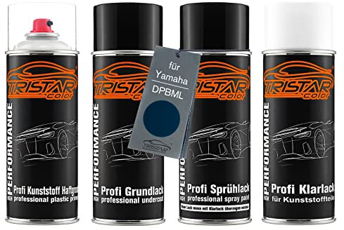 TRISTARcolor Motorradlack Spray Kunststoff für Yamaha DPBML Galaxy Blue Me.