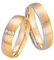 Trauringe 585/- Weißgold Rotgold Gelbgold 66-44090-100