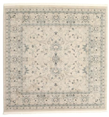 RugVista Ziegler Michigan Teppich, Mittelflor, 200 x 200 cm, Quadratisch, Orientalisch, Oeko-Tex Standard 100, Polypropylene, für Flur, Schlafzimmer, Küche, Wohnzimmer