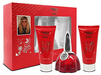 Kesha Whatever It Takes 3 Piece Gift Set: Eau De Parfum 100ml - Body Lotion 100ml - Shower Gel 100ml