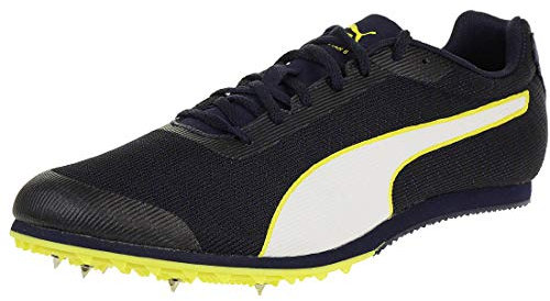 PUMA evoSPEED Star 6, Zapatillas de Atletismo, Hombre, Peacoat-Puma Black-Blazing Yellow, 46 EU