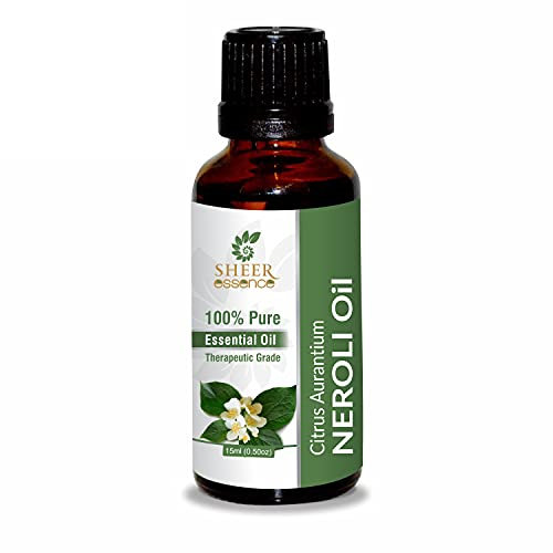 Neroli Oil |Orange Blossom Oil -(Citrus Aurantium)- Eesential Oil 100% Pure Natural Undiluted Uncut Therapeutic Grade Oil 0.51 Fl.OZ