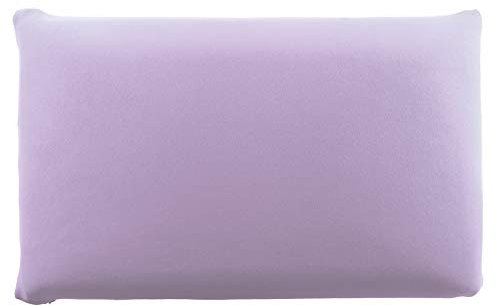 Edda Lux Bezug passend für SIEBENSCHLÄFER Kissen, 72 x 42 cm und für MaxxGoods Nackenstützkissen, 70 x 42 cm, Jersey Kissenbezug mit Reißverschluss, aus 100% Baumwolle, in Hellviolett