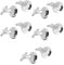 Ogquaton 10pcs Runde Manschettenknöpfe Rohlinge Manschettenknöpfe Rücken für Handwerk 16mm Silber langlebig und nützlich