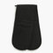 PRIME Homewares Solid Black Double Oven Glove 100% Cotton Home Kitchen