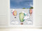 Sichtschutzfolie Kinderzimmer Junge Dinos, Fensterfolie Blickdicht, Milchglasfolie (Bunte Heißluftballons, 100x57cm)