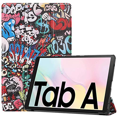 Lobwerk Hülle für Samsung Galaxy Tab A7 SM-T500 T505 Smart Cover Etui mit Standfunktion und Auto Sleep/Wake Funktion