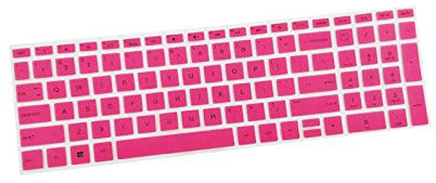 Keyboard cover Keyboard Protection, Invisible High Keyboard Cover for HP 15.6 Inch BF Laptop PC Super Soft Silicone-Pink