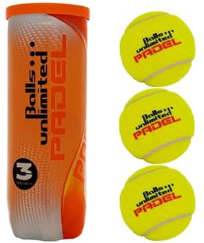 Balls ... unlimited Padel Ball - 3er Dose - Bälle für Padel Tennis aus gewobenem Playnes Filz, Packungseinheit Bälle:1 Balldose