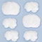 Jetec 6 Stücke Künstliche Wolke Requisiten Imitation 3D Wolke Hängende Dekorationen Wolken Form Raum DIY Dekorative Hängende Verzierung für Hochzeit Dekor mit Zwei Unterschiedlich Großen Wolken