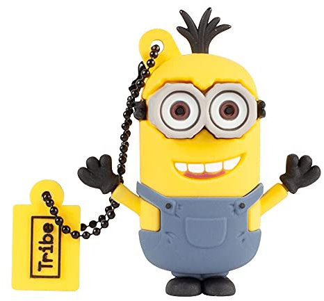 Tribe - USB Stick 32 GB Kevin - Flash Memory 2.0, Original-Figuren Minions, mit Windows, Linux und Mac kompatibler USB Stick, Multicolor