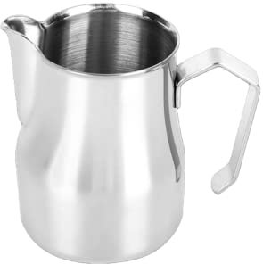 Tasse à café en acier inoxydable avec fleur - Pot à lait italien - 750 ml