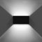 KAWELL 12W Modern Wandleuchte LED Wandlampe Up Down Einstellbarer Abstrahlwinkel Aluminium Wandbeleuchtung Innen Außen Wasserdicht IP65 für Badezimmer Treppen Schlafzimmer Wohnzimmer, Schwarz 6000K