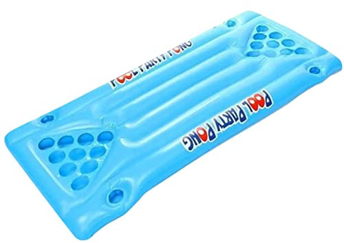 2 Pcs Aufblasbarer Tischschwimmer Pong, aufblasbarer Erwachsener Biertisch, Schwimmendes PVC Floß mit Becherhalter, Schwimmwasserbett für Pool Generisches