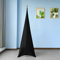 Trimming Shop Black Double Sided Stretch Tripod Speaker DJ Stand Cover for Birthdays, Weddings, Reception, Banquets, Parties, Special Events, Washable, 2pcs