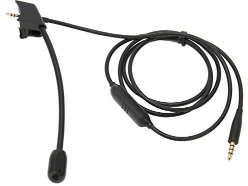 Câble Mic Boom, Câble de Réduction du Bruit Microphone Boom avec Interrupteur Muet pour One pour pour Bose QC35 QC35 II pour PS5