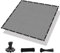 Amagenix 90 % Sonnenschutztuch mit Ösen, 2,4 x 2,4 m, Pergola-Ersatz-Schattenabdeckung, Überdachung, Sichtschutz für Außenbereich, Terrasse, Garten, Grau
