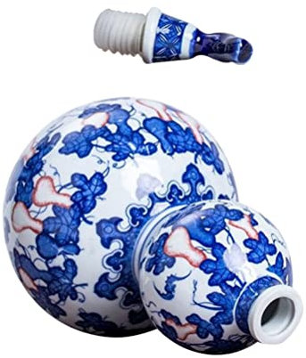 PATKAW Keramikkrug Wasserkocher Aus Kork Kürbis Wasserflasche Kürbis Weinkrug Kürbisflasche Aus Keramik Schnapsglas Keramik Coole Hüfte Flachmann Tragbar Altmodisch Reisen Ornament