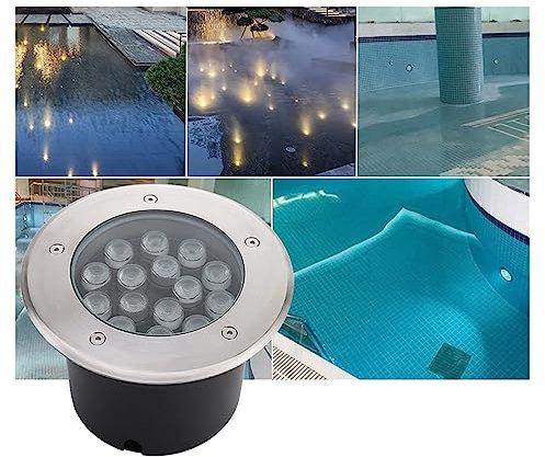Luci Paesaggistiche Da Esterno - Faretto Per Laghetto Subacqueo, Luci Impermeabili IP68 Per Giochi D'acqua, Lampada Da Piscina 12V In Acciaio Inossidabile, Per Esterno, Piscina, Giardino ( Color : RGB