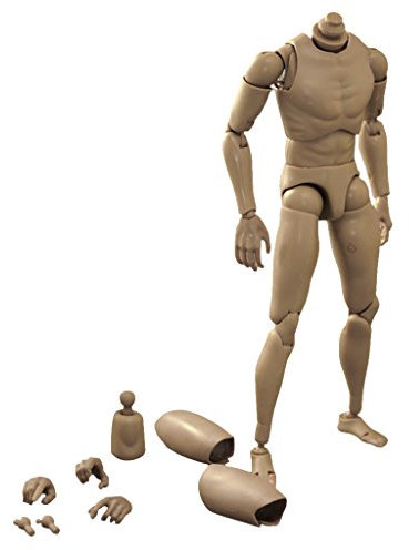 Tiuimk 1/6 Maßstab männliche schmale Schulter Figur für 1/6 Actionfiguren - PVC/ABS Material, mehrfarbig, Einheitsgröße