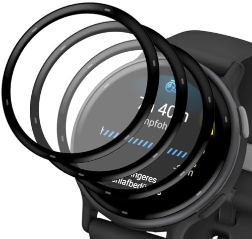 Zerrshoo Protection écran pour Garmin Vivoactive 5, Garmin Vivoactive 5 Non Verre Trempé Protection Flexible 3 Pièces, Incurvé Bords Complète Couverture HD Protection Film pour Garmin Vivoactive 5